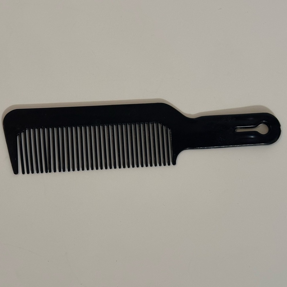 Vintage Sturdy Weight Barber Clipper Comb Black Haircut Flattop Taper Blending